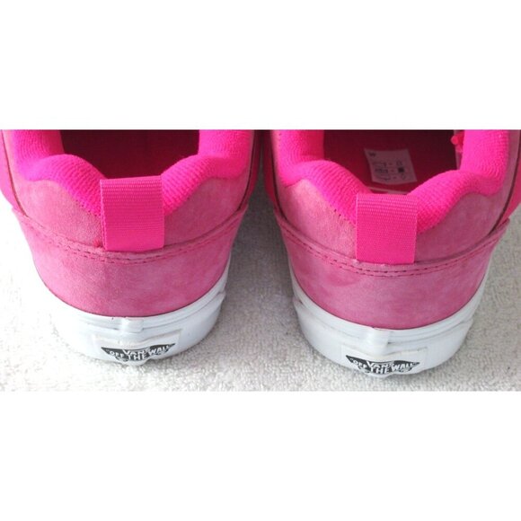 Vans Women's Knu Skool Nubuck Suede Pink Glow White shoes Size 6.5 NIB - Picture 5 of 5